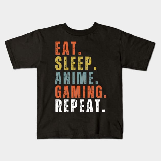 at Sleep Anime Gaming Repeat design. Do you or someone you know love Anime Kids T-Shirt by click2print